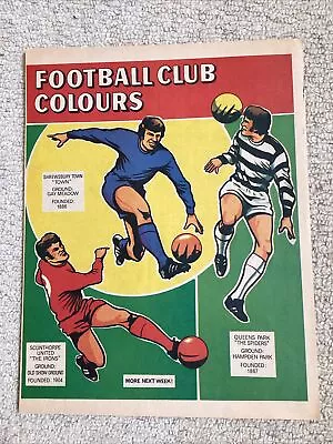 Scorcher Comic 1971”Football Club Colours”ShrewsburyQueens ParkScunthorpe • £1.99