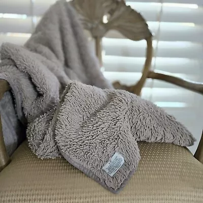 RH Restoration Hardware 48x60 Faux Fur Throw Blanket Thick Heavy Warm Soft • $72.47