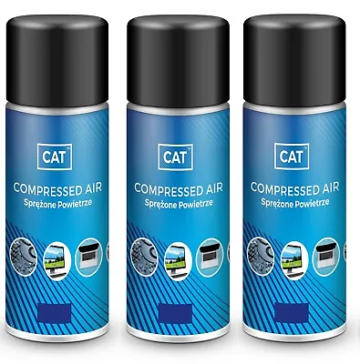 £7.59 • Buy Promotion 3x 200ml Compressed Air Duster Gas Spray Cleaner MAX POWER Can