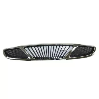 Chrome Front Grille Grill Replacement W/Black Insert For 00-02 Daewoo Nubira New • $36.97