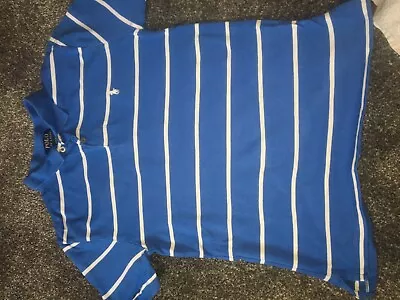 Kids POLO RALPH LAUREN Blue Classic Logo T Shirt Uk Medium • £0.99