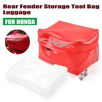 For HONDA CRF 450X 300L 250R 230M 150F 125X Rear Fender Storage Tool Bag Luggage • $39.44