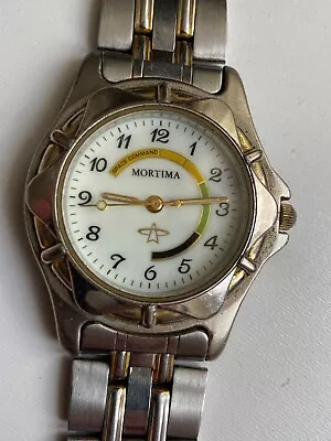 Vintage RARE MEN QWARTZ WATCH MORTIMA SPACE COMMAND MYOTA CO • $57.99