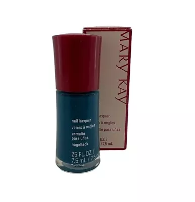 MARY KAY~2X Nail Lacquer Polish Tempting Teal Lot Of 2 #056230 Discontinued~NIB • $16.99