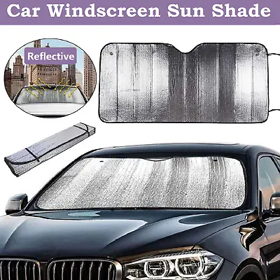 Car Windscreen Sun Shade Heat Reflective Windshield Front Rear Window UV Block • $16.49