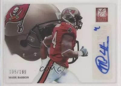 2012 Elite Rookie Hard Hats Signatures /199 Mark Barron #58 Rookie Auto RC • $2.55