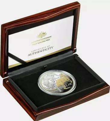 2020 Stunning $1 5oz Selectively Gold Plated Silver Proof Coin MOB OF ROOS Ltd   • $1200