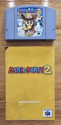 Mario Party 2 VGC With Manual Nintendo 64 N64 -TESTED- Working • $149