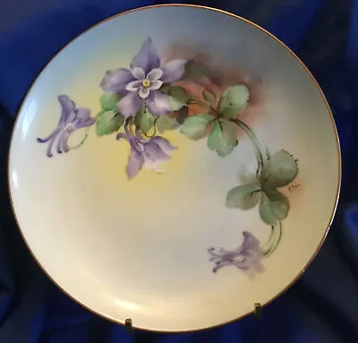 Vintage Hand Painted Flowers Decorative Plate ~ Ginori Italy ~ Signed/Numbered • $34.99