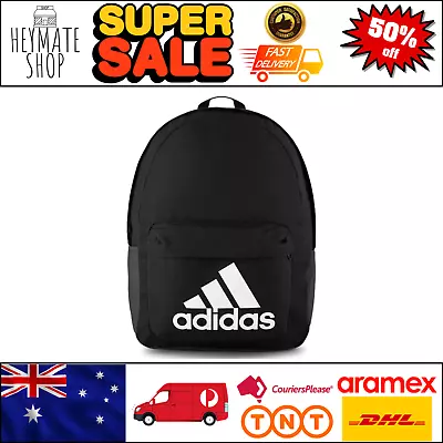 Adidas Sport Backpack Gym Training School Bag Black Carry Bag 27.5L Adjustable • $46.47