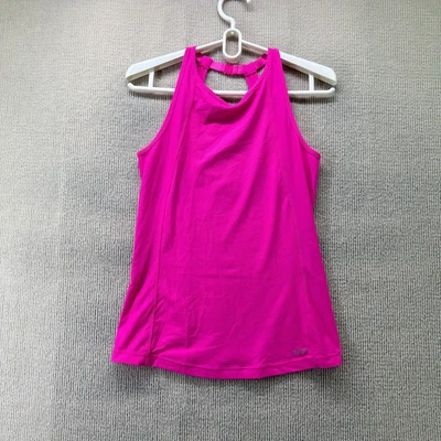$17.95 • Buy Lorna Jane Womens Tank Top Size Medium Pink Round Neck Logo Basic Singlet Active