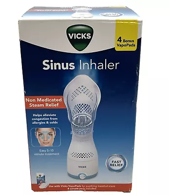 Vicks SINUS INHALER Steam Relief Includes *READ MORE* W/ 4 Vicks VapoPad Samples • $24.79