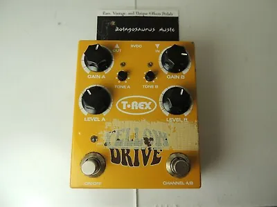 T-Rex Engineering Yellow Drive 2 Channel Overdrive Effects Pedal Free USA Ship • $89.99