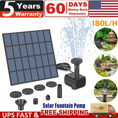 ✅Solar Power Fountain Submersible Floating Water Pump Bird Bath Pond Garden Pool • $10.49