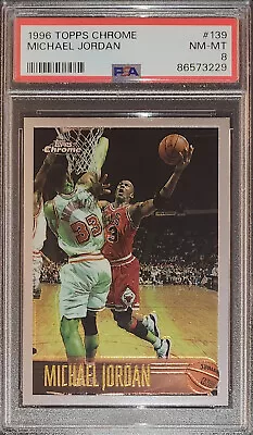 1996-97 Topps Chrome #139 Michael Jordan Psa 8 • $110