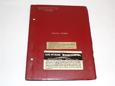 Finian's Rainbow Vintage Original 1978 Musical Tams Rare Theater Script • $74.99