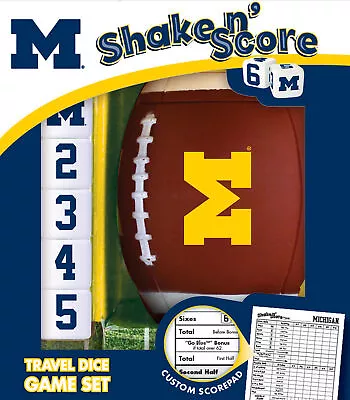 Officially Licsensed NCAA Michigan Wolverines Shake N Score Dice Game • $19.99