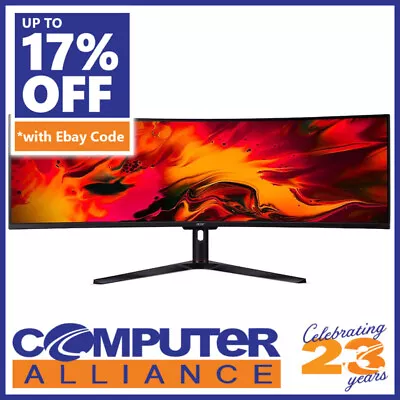 49  Acer EI491CURS 120Hz DQHD Ultra-Wide FreeSync Curved VA Gaming Monitor • $1299