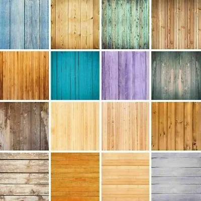 Retro Wooden Floor Wall Photography Background Studio Props Adults Backdrop • $11.63
