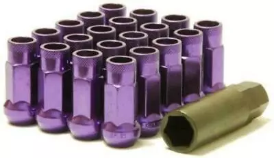Wheel Mate Muteki SR48 Open End Lug Nuts - Set Of 20 - Purple / 12x1.25 / 48mm • $89.94