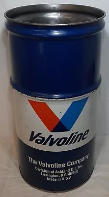 Vintage 1999 Valvoline 16 Gallon Metal Oil Drum Can USA Gasoline Alley 14  X 27  • $124.99