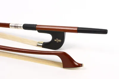 Yinfente 1/2 Upright Double Bass Bow German Bow Brazilwood Natural Bow Hair • $55