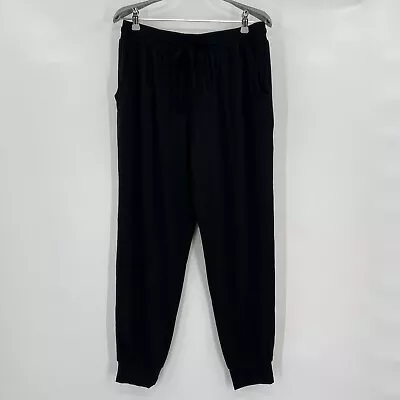 Quince Women's Black Tencel Jersey Maternity Lounge Joggers Sweatpants Sz M NWT • $24.95