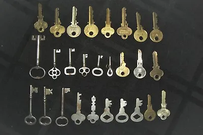 Lot Of 27 Antique Keys Wind-up Clock Watch Skeleton Cabinet Music Box Toys • $29.95