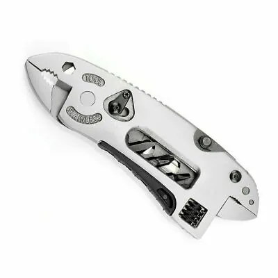 Multi Tool Set Adjustable Wrench Pliers Knife Jaw Screwdriver Foldable Survival • $12.99