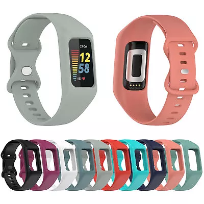 For Fitbit Charge 5 4 3 Replacement Rugged Armor Silicone Band W/ Bumper Case • $7.63