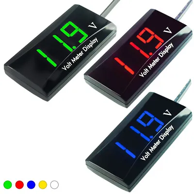 12V Digital LED Display Voltmeter Voltage Gauge Panel Meter Car Motorcycle  • $7.98