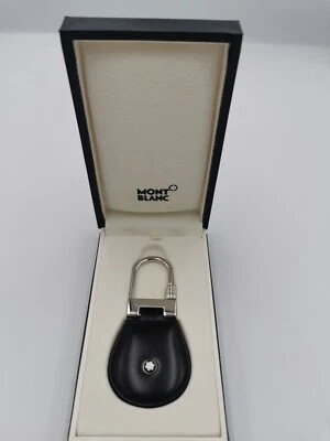 £100 • Buy Montblanc Meisterstuck Key Fob Black Leather