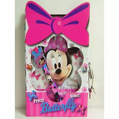 Disney Minnie Mouse Bowtique Notebook Journal & Pen Set W / Die Cut Window And • $34.99