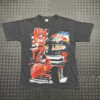 Michael Schumacher Shell Ferrari F1 Racing Team Tee T Shirt XL Mens Vintage • £150