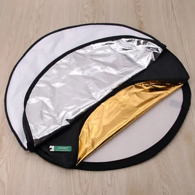 60cm 5 In 1 Portable Studio Collapsible Reflector Diffuser Multi Photo Disc • £11.69