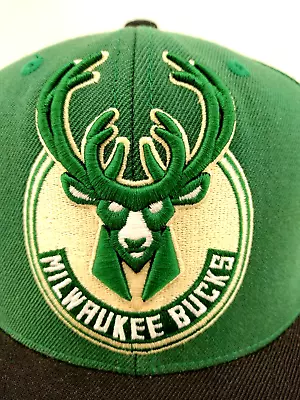 Milwaukee Bucks Snapback Hat Men’s Mitchell & Ness Wool NBA Ball Cap SEE ISSUE • $12.99