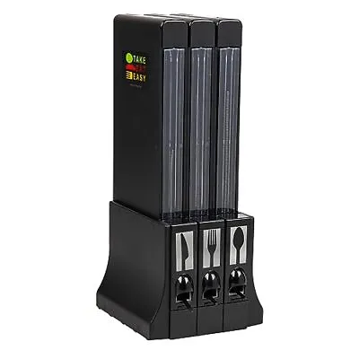 Mind Reader Foundation Collection 3-Compartment Utensil Dispenser 100pc Capacity • $175.23