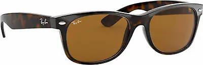 Ray-Ban New Wayfarer Tortoise 55 Mm Brown Classic B-15 Sunglasses RB2132 710 55 • $101.99