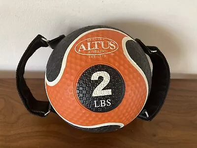 Altus 2 Pound Medicine Ball With Adjustable Handle Straps. • $22.76