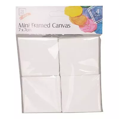 Mini Canvas Framed Artists 7x7cm 4 Pack • £2.49