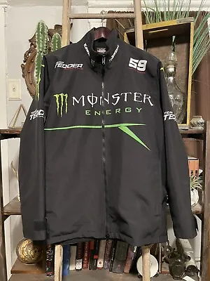 Vntg Motocross Jacket Hot Shoppe Designs Dakota Tedder Kawasaki Monster USA Made • $50