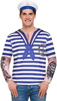 Mens Sailor Top - One Size • £8.95