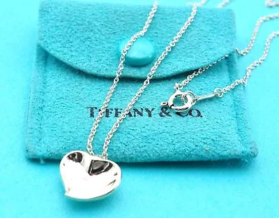Tiffany & Co. Full Heart Picasso Necklace Sterling Silver925 4.5g 10011 • $222.50