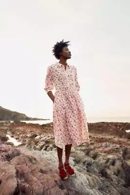 Seasalt Women's Dress - Pink True Letter 3/4 Length Sleeve Dress - Regular - Sea • £47.96