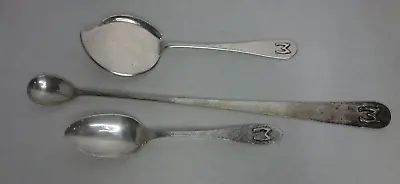 Mulholland Brothers Sterling Silver Serving Spoons Set Of 3 • $490