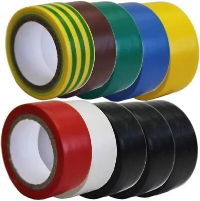 PVC TAPE  Insulation Tape 19mm X 33m & 20m • £2.30