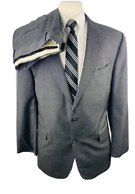 Jos. A. Bank Reserve Mens 43R Gray Reda Italy Wool 2 Piece Suit With Pants 37x30 • $124.98