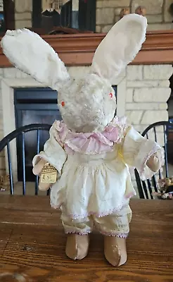 WOW! Vintage 1920's Gund Dressed Easter Bunny Rabbit W/ Tag • $195