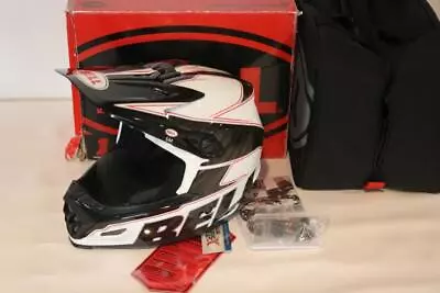 New Bell Full 9 Full Face Helmet Bike Small MTB Enduro White Black Carbon NOS • $99.99