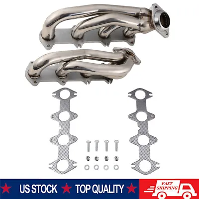 Stainless Steel Exhaust Shorty Tube Headers For Ford F150 5.4L V8 04-10 • $164.66